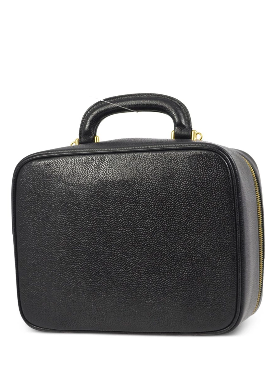 Cheap HOT SALE Women CHANEL 1997 handbag CC stitch Vanity 0423